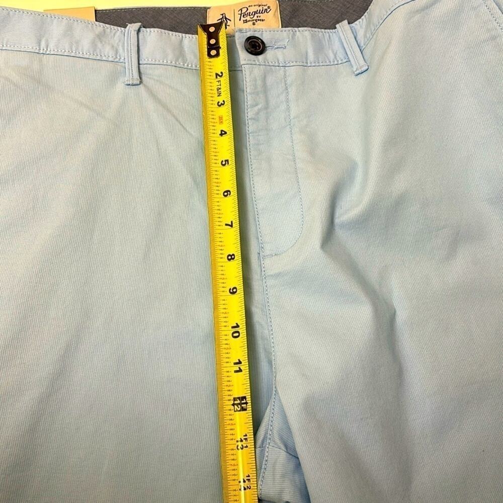 Men’s Original Penguin Bedford Cord Slim Fit Shorts Size 38 Light Blue New - Picture 9 of 9